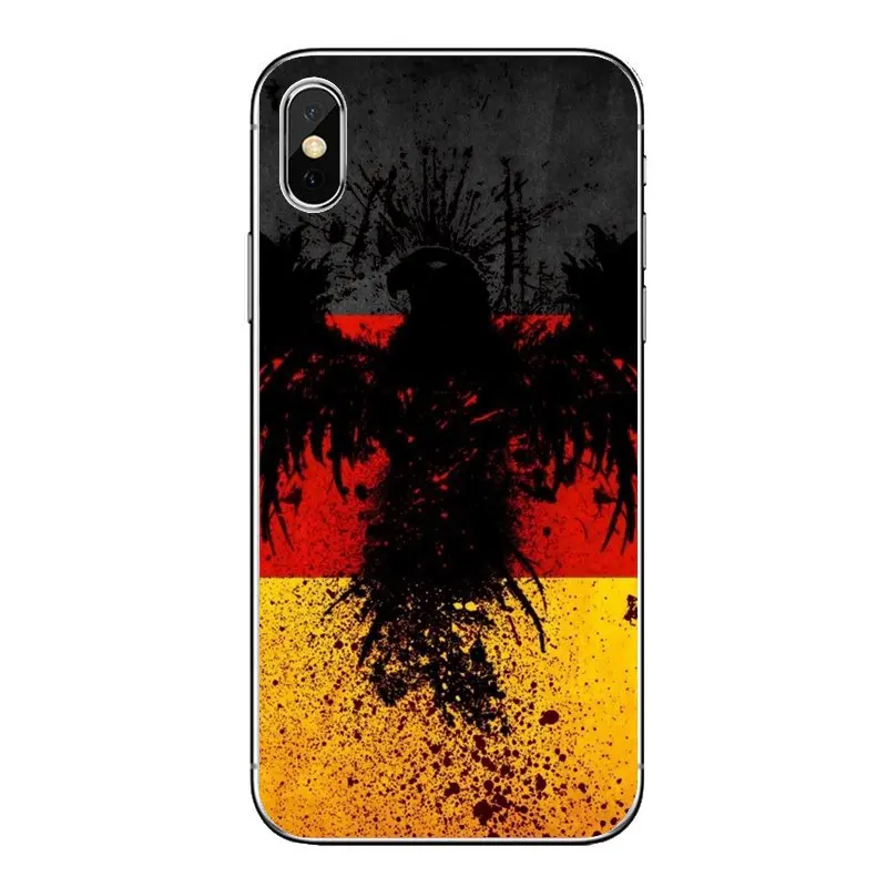 Прозрачные мягкие чехлы Чехлы германия обои с флагом для iPod Touch iPhone 4 4S 5 5S 5C SE 6 6S 7 8 X
