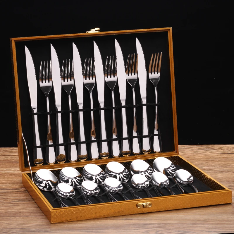 

Creative Cutlery Rainbow Set Stainless Steel Classic Kitchen Reusable Dinner Sets Dishes Conjunto De Talheres Kitchenware BD50CJ