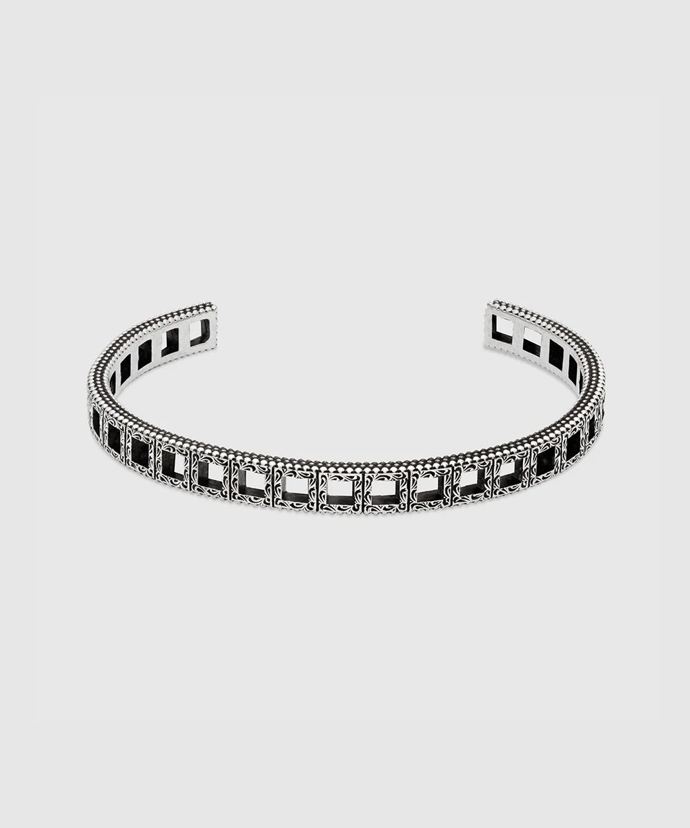 

Мужской и женский браслет из серебра 2021 пробы, с этническим узором