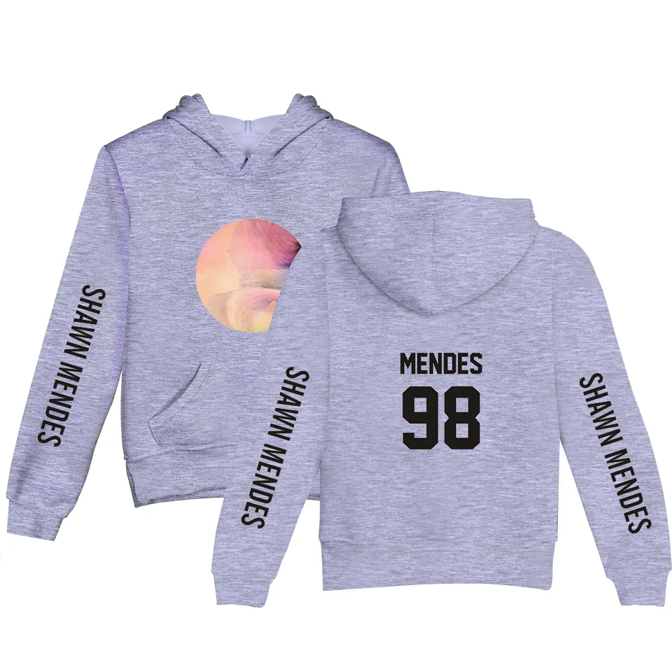 Модные детские толстовки с капюшоном Shawn Mendes худи принтом для мальчиков и девочек
