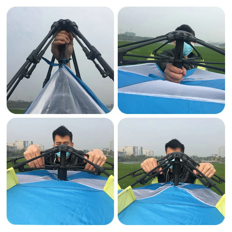 Автоматическая палатка для кемпинга на 6-8 человек водонепроницаемая с защитой от