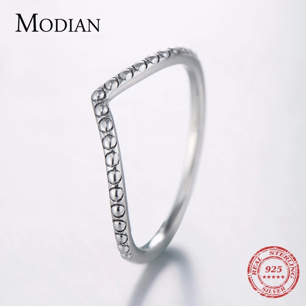 Modian 2021 Новинка штабелируемое 100% Стерлинговое Серебро 925 пробы простое модное