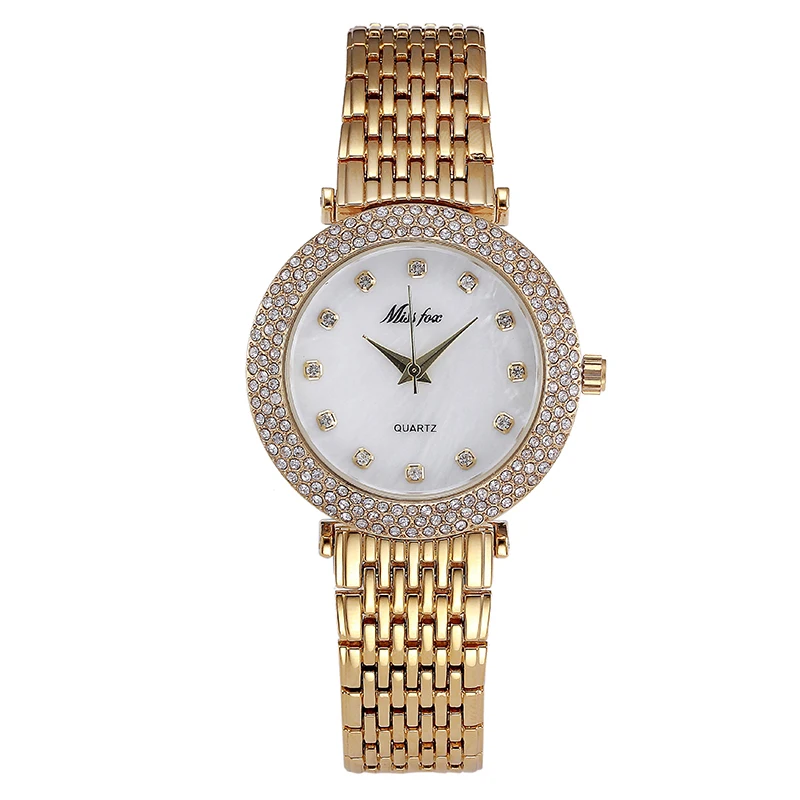 

Casual Wristwatch Womens Silver Gold Gold Full Steel Fashion Design Bracelet Watches Ladies Trendy Dress Clock Relogio Feminino