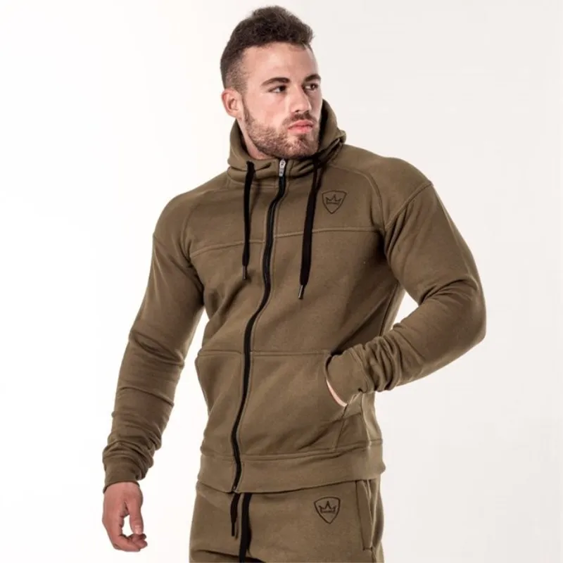 

2020 Winter New Men Cotton Hoodie Sweatshirt Man Fashion Sportswear Male Gyms Fitness Hoodies Workout Tops Mountaineering Coat