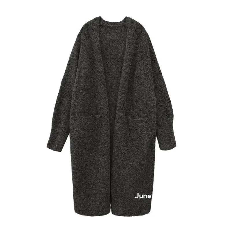 

Autumn spring fashion long cardigan for women knitted sweater open front fall outfits 1.0