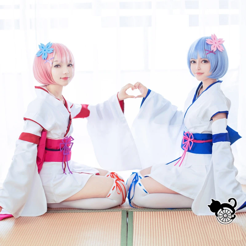 Костюмы для косплея Re:Life In A Different World From Zero Ram Rem милое платье изготовленное на
