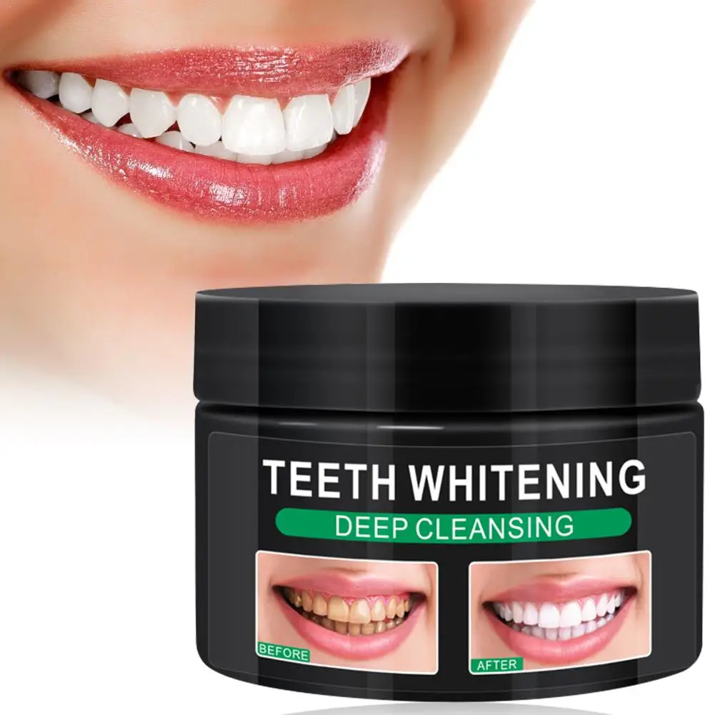 Черный цвет натуральное отбеливание зубов чистящая упаковка Премиум Зубная