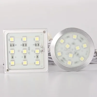 Светодиодная круглая тонкая простая стильная подсветка для шкафа SMD5050 9