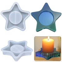candle holder molds star silicone molds for epoxy resin casting diy simple candlestick crafts your own home table decoration