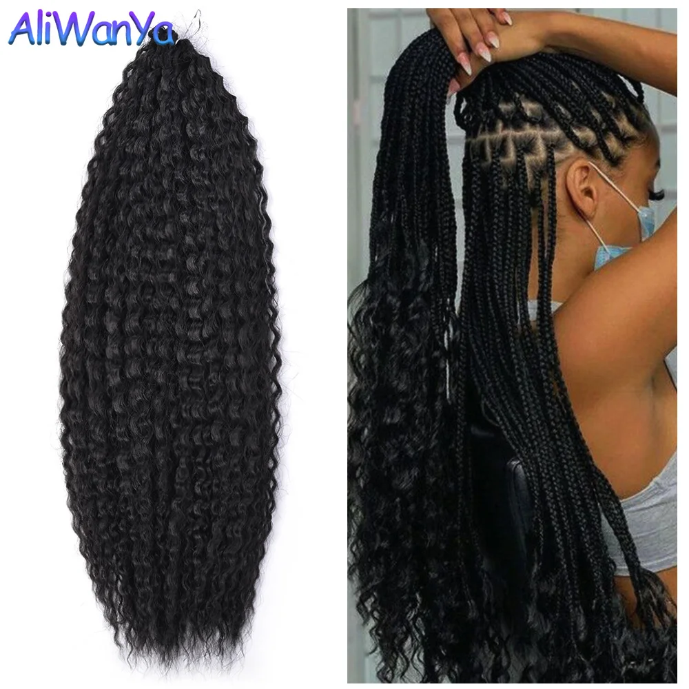 

28''Brazilian Marly Hair Braids Crochet Hair Extensions Afro Kinky Curly Braiding Hair Ombre Soft Synthetic Hair Twist For Women