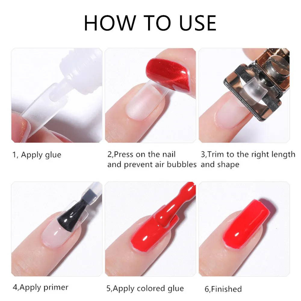 

XL Extra Long Square False Nail Tips C Curved Straight Nails Manicure Nail Art Decoration Tools Artificial Acrylic Fake Nails