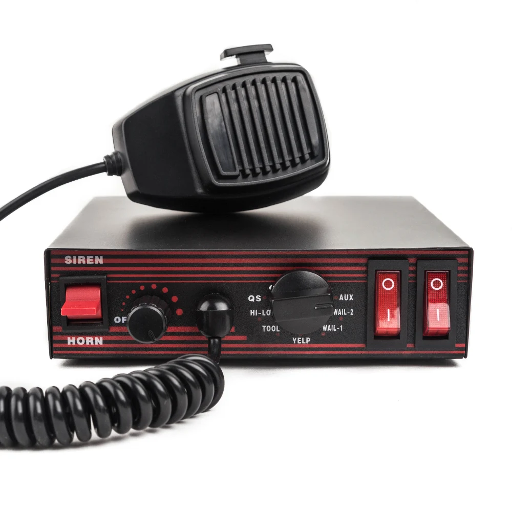 YHAAVALE автомобиля полицейская сирена звуковой усилитель PA аварийного Системы 9