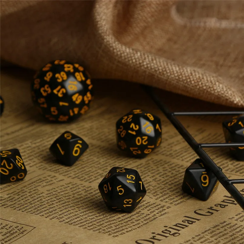 10 шт. Набор Игральных кубиков с 60 гранями dados poliedricos fun Вечерние игры polyhedron D60 многогранные акриловые кости dados de rpg 30A20
