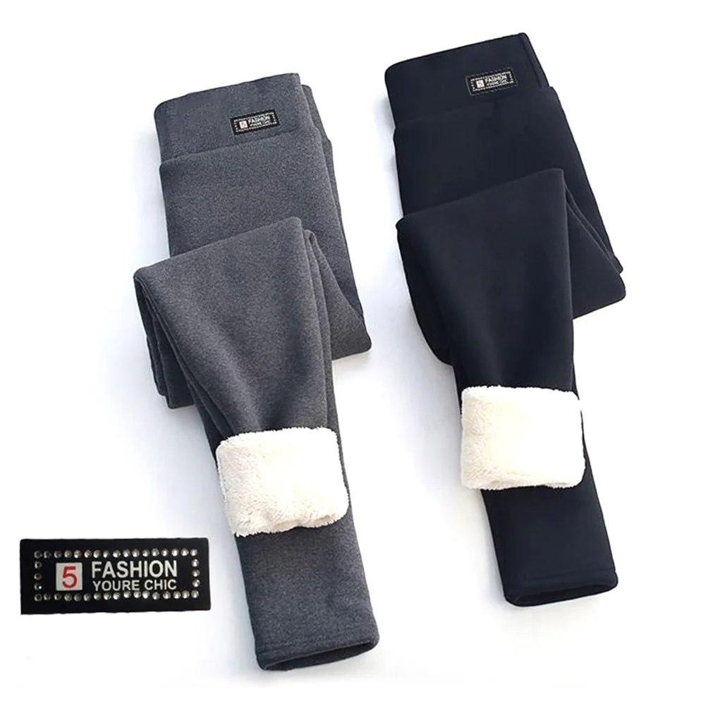 

Warm Skinny Women's Jeggings Winter Leggings Velvet Super-thick Trousers High Waist Pants Hip lifting Leggins