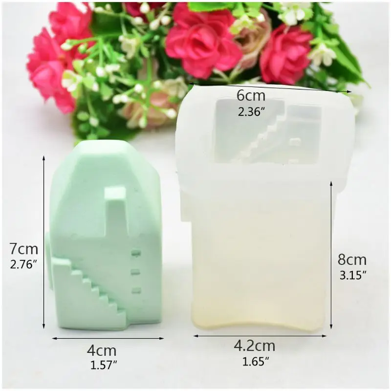 

Handmade Christmas House Resin Casting Mold Gingerbread Chocolate Fondant Mold Resin Epoxy DIY Crafts Jewelry Tools