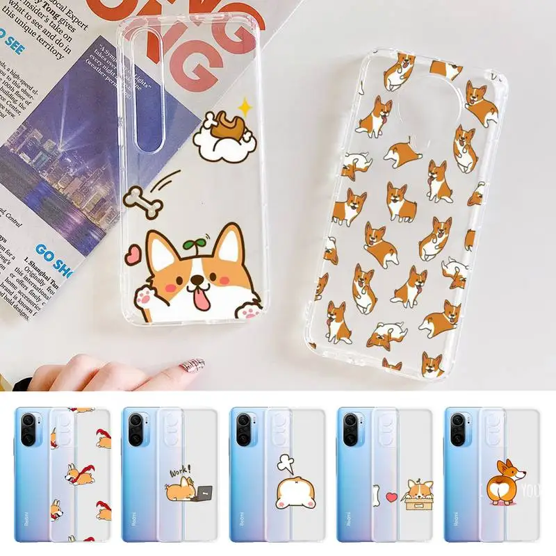 

Cute Corgi Butt Animal Puppy Phone Case For Xiaomi 10t pro 11 Note10lite Redmi 5plus 7A 8 K20pro 9A Note 9 Pro Max s 10