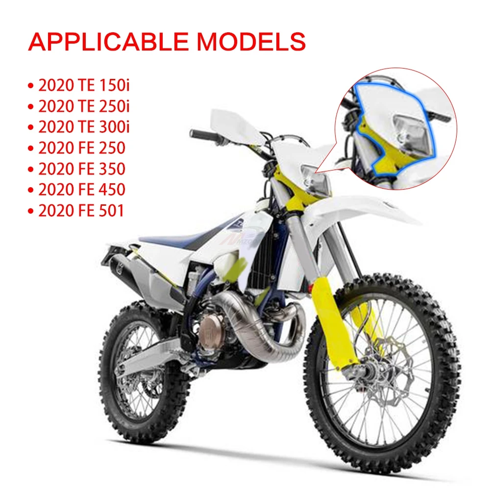 

SPEEDPARK Universal Motorcycle Headlight Headlamp Fairing Fit For 2020 Husqvarna TE 150i 250i 300i FE 250 350 450 501