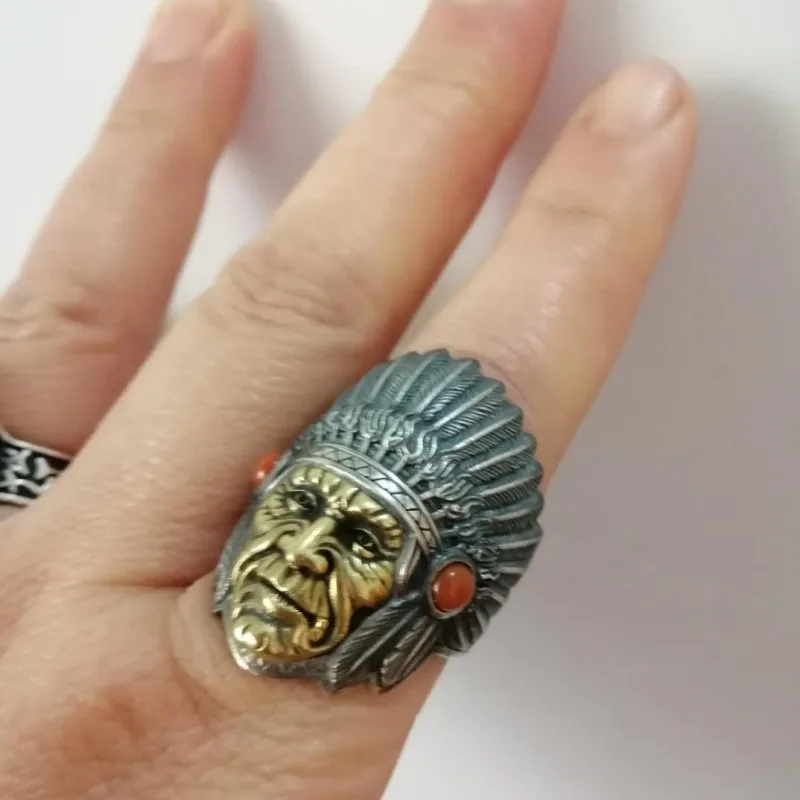Новинка 2019 аксессуары из чистого серебра S925 Винтажное кольцо тайского мужское с