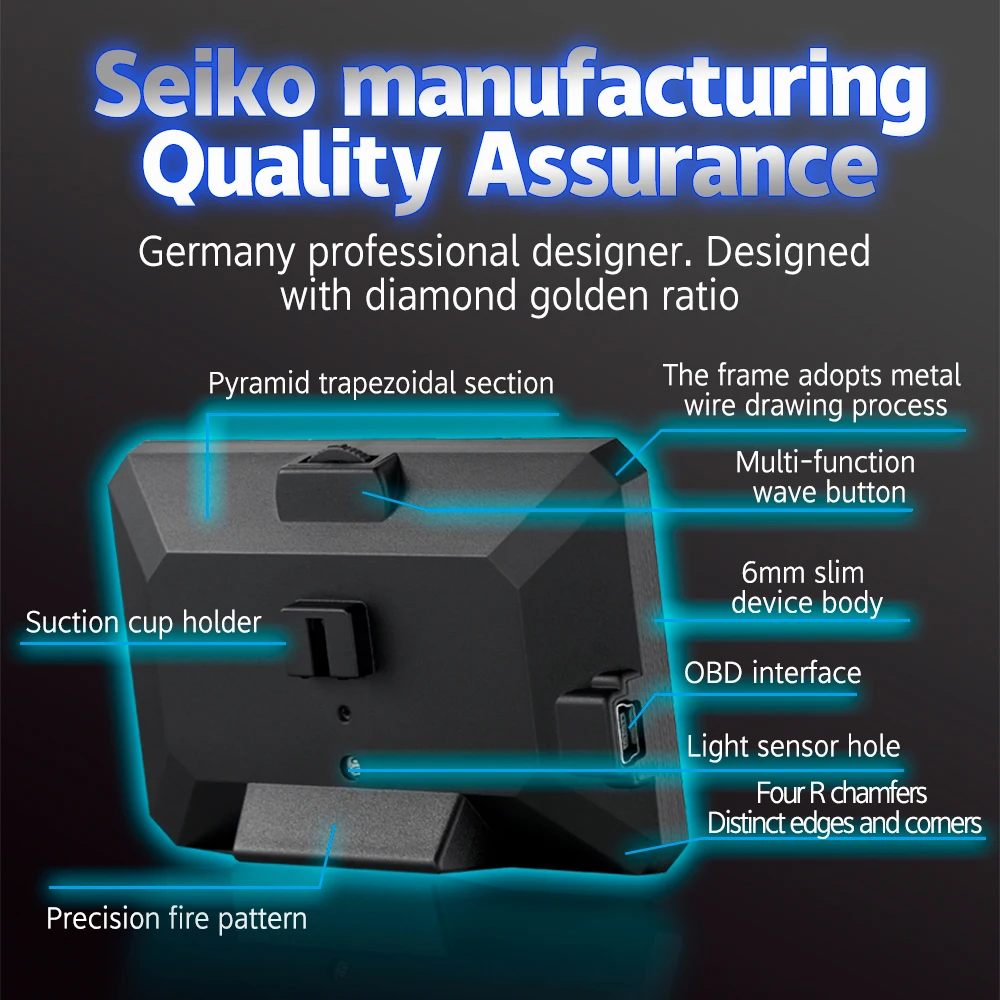 Дисплей на лобовое стекло P16 Автомобильный дисплей OBD2 автомобильный проектор