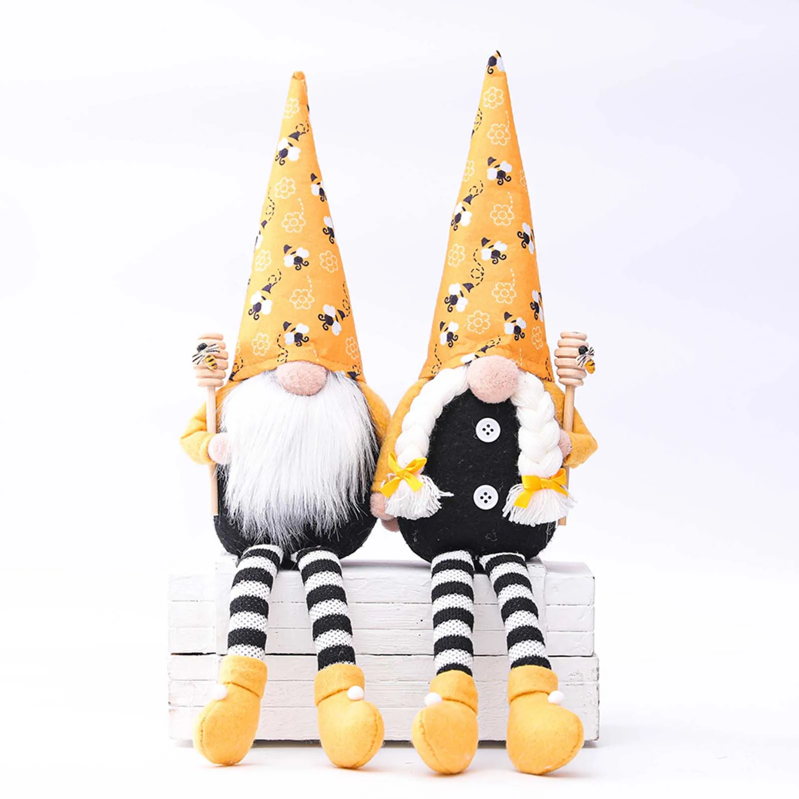 

World Bee Day Gnome Doll Dwarf Plush Doll Decorations Holiday Gifts Household Ornament Doll Decoration For Home Navidad Pendant