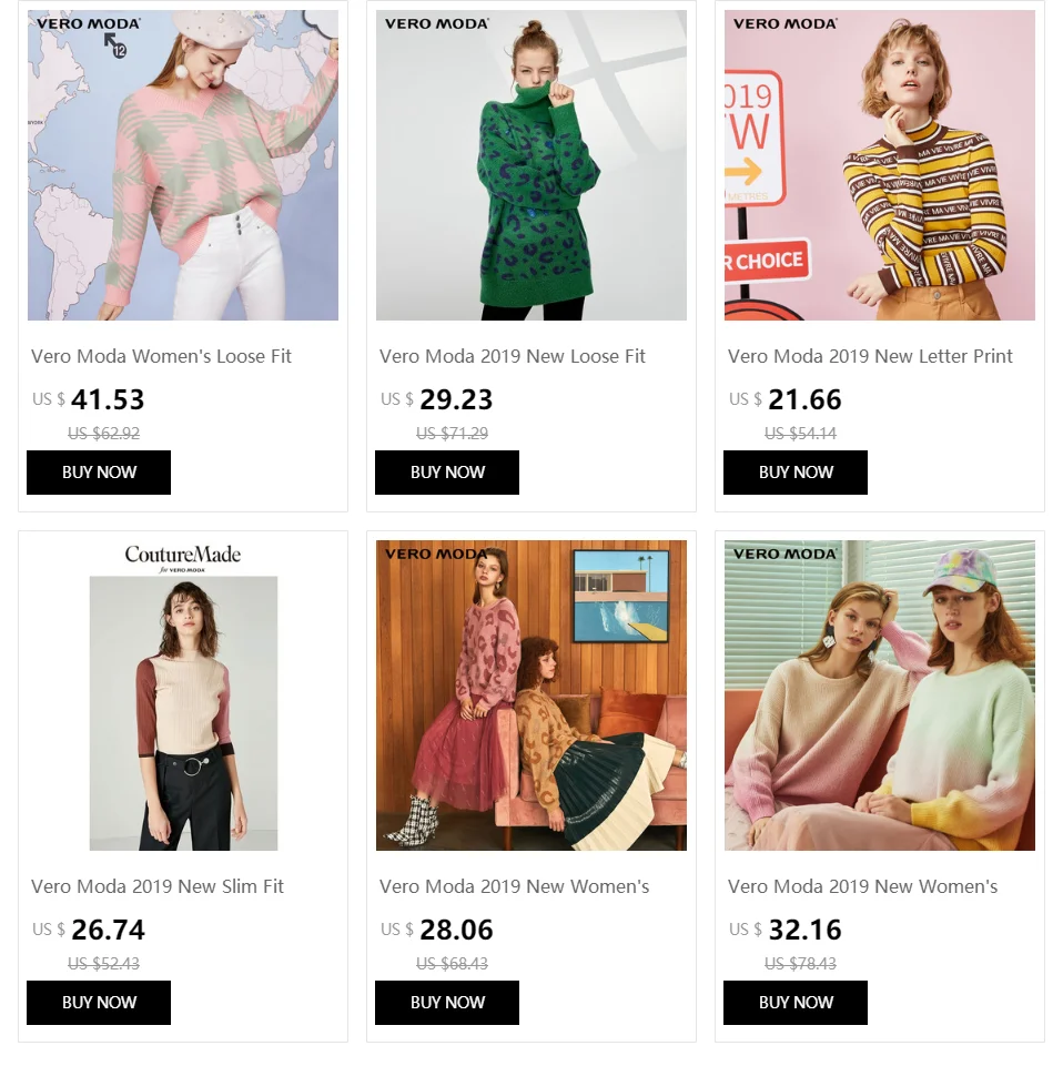 Vero Moda женский свитер из 64% шерсти с рукавами | 318413597
