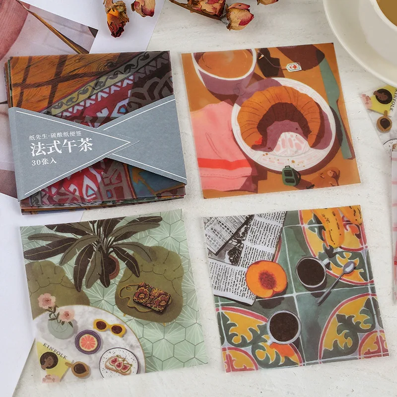 Mohamm 30 листов Бумага с серной кислотой воспоминания о зимней свежести блокнот