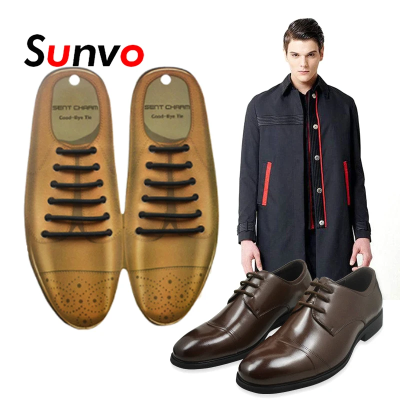 

12 шт., эластичные силиконовые шнурки для деловой обуви