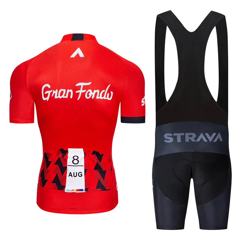 

2021 Team strava Cycling Jerseys Bike Wear clothes Quick-Dry bib gel Sets Clothing Ropa Ciclismo uniformes Maillot Sport Wear