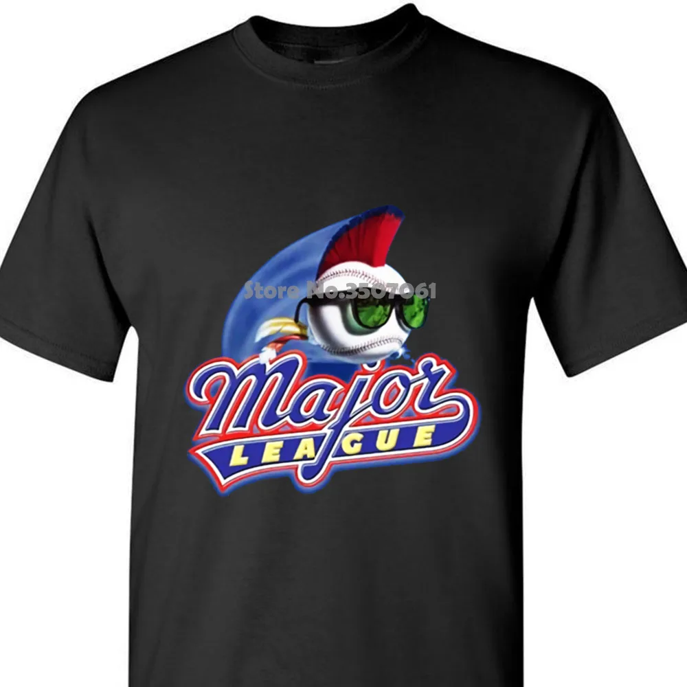 

Movie Logo - - Major League Adult T-shirt Short Sleeve long Sleeves Cotton Fashion T Shirt Free Shipping coat clothes tops