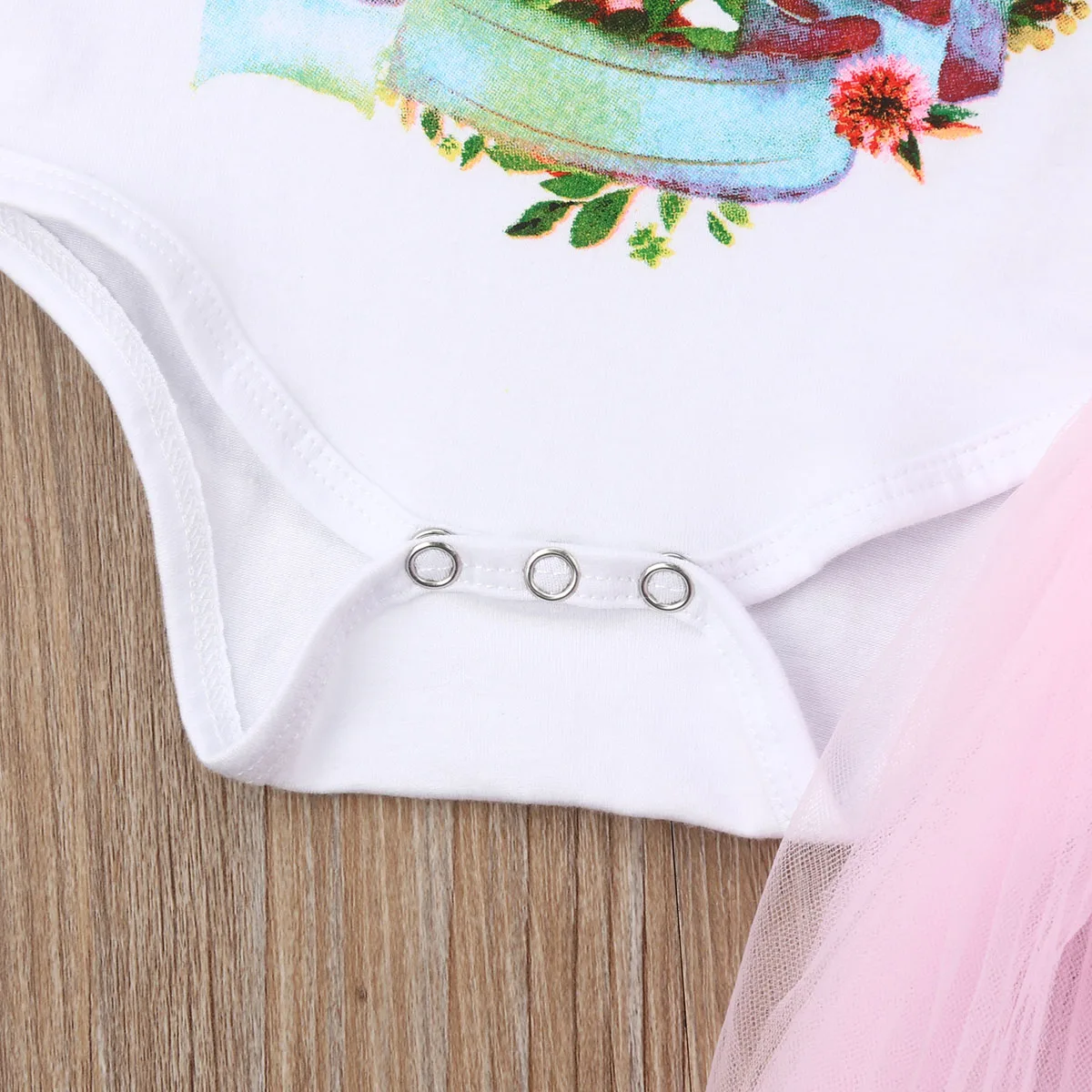 Топы с кроликом для новорожденных девочек комбинезон юбка-пачка комплект одежды