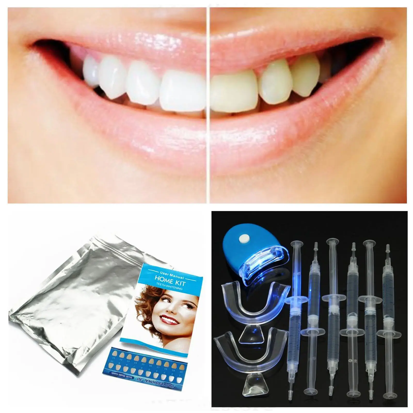 Одежда высшего качества 44% отбеливание зубов комплект Системы яркий белый