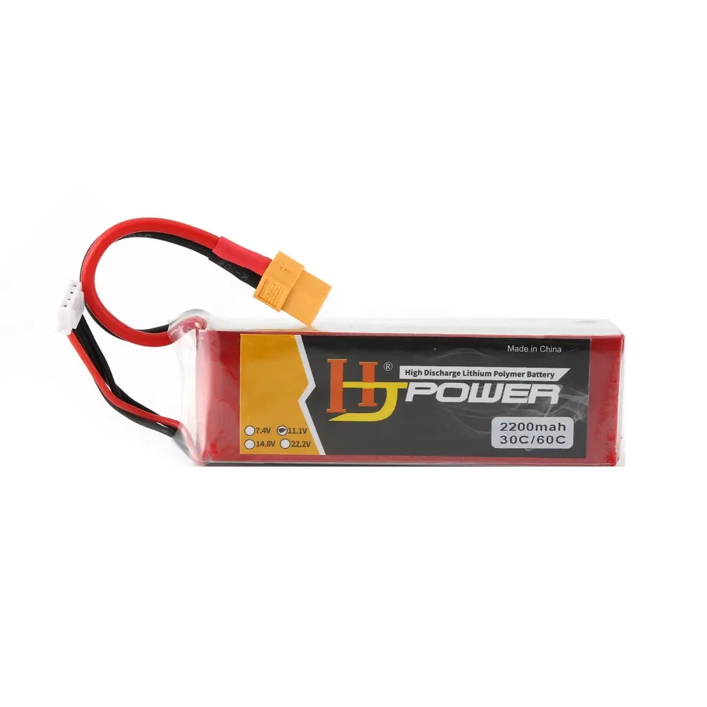 

HJ 11,1 V 2200MAH 70C 3S Lipo батарея XT60 разъем Перезаряжаемый для радиоуправляемого гоночного дрона вертолета автомобиля лодки модели