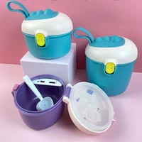 portable baby food storage box bpa free formula dispenser cartoon infant milk powder box toddler snacks cup container