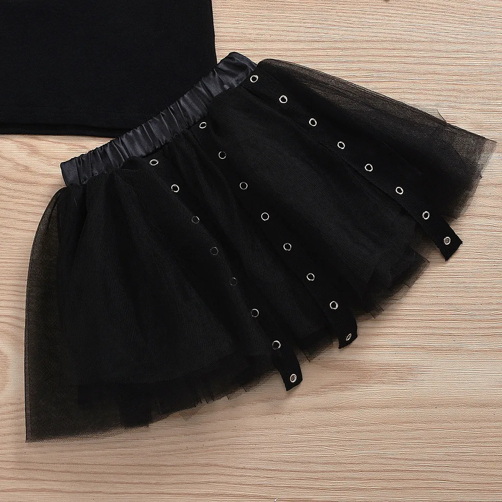 Одежда для девочек с надписью футболка в стиле панк маленьких топы фатиновая