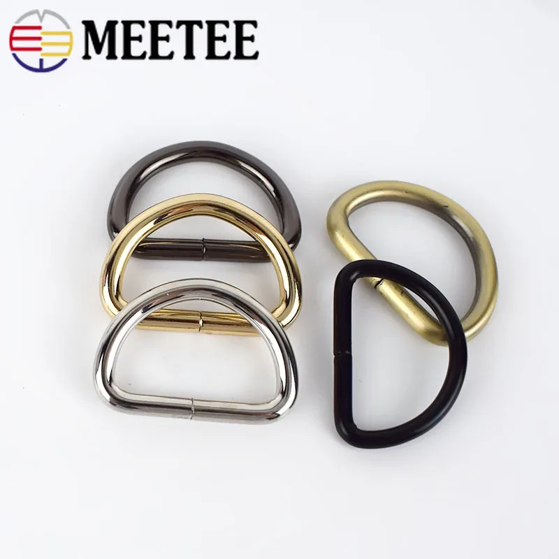 Металлическая пряжка Meetee 5/10 шт. 32 мм с круглым D образным кольцом ремешок для