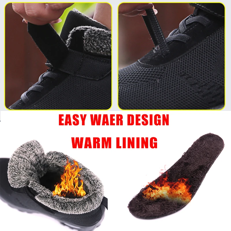 Женские зимние ботинки теплые походные ботильоны нескользящая походная обувь