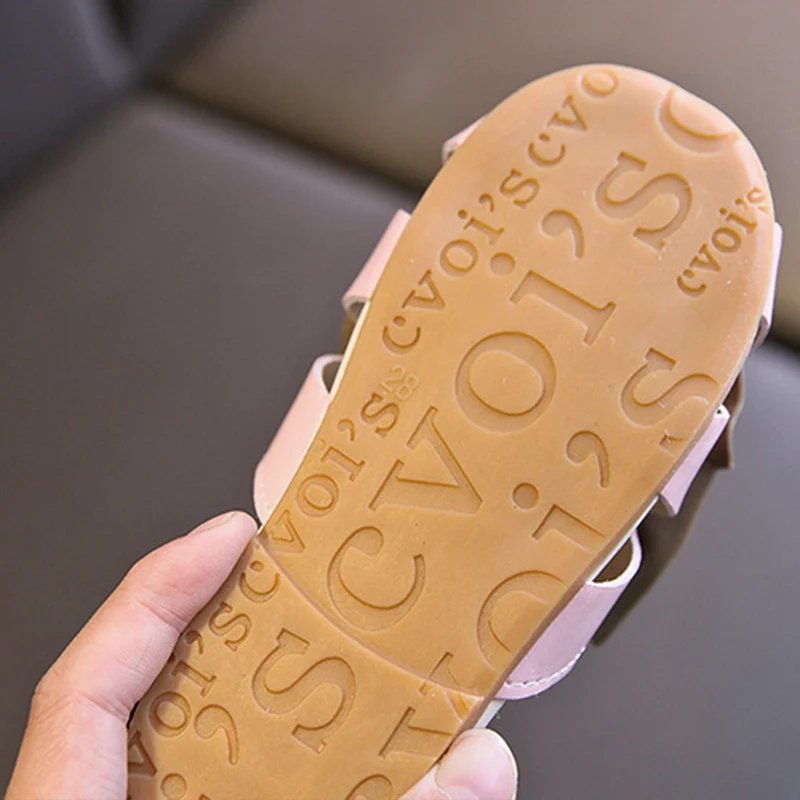 

2020 Newst Summer Children's Shoe for Girl Sandals Big Bow Toe Sandals Hollow Out Casual Shoes Kids Beach Shoe