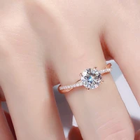 18k rose gold jewelry ring for women fine anillos mujer bizuteria anillos de white diamond gemstone with cushion zirconia anel