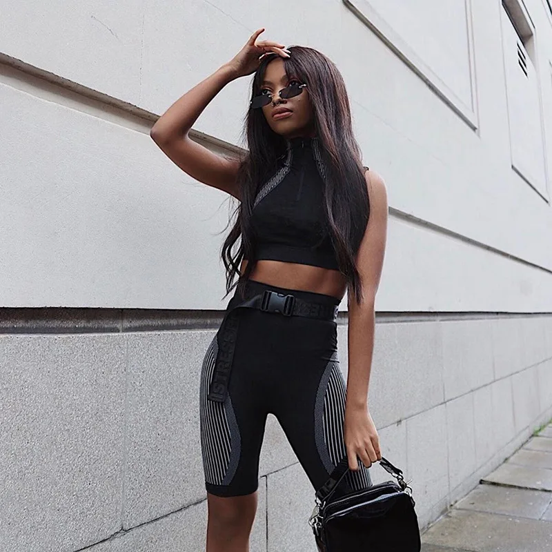 

Women Tracksuit 2 Piece Set Summer Women's Wear New Print Top and Vest + Hip Lifting Quintet Yoga Fitness Suit Track Suit Women