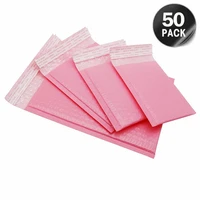 mail gift pink 50pcs mailer poly bubble padded mailing envelopes for packaging self seal shipping bag bubble padding pink