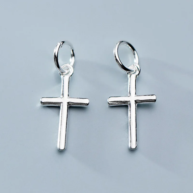 Религиозный Крест из стерлингового серебра 925 пробы подвески модный дизайн крест