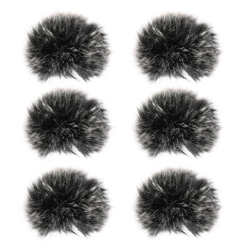 2020NEW Universal Lavalier Microphone Furry Windscreen Fur Windshield Wind Muff Soft For SONY RODE xiaomi Lapel Mic 5mm | Электроника