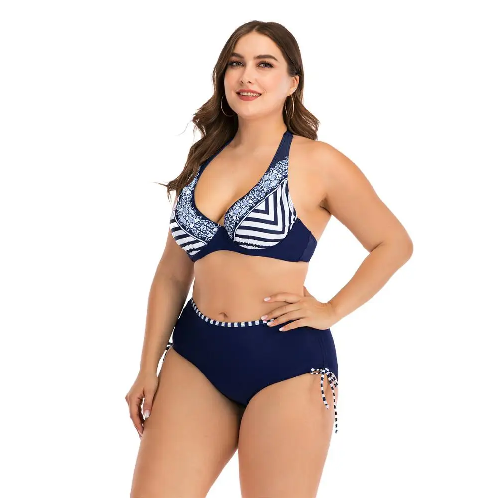 

Womens Swimsuit 4xl Swimwear Women Plus Size Women's Two-piece Swimsuit Bikinis 2020 Woman Swimsuit Female Separate Large Size