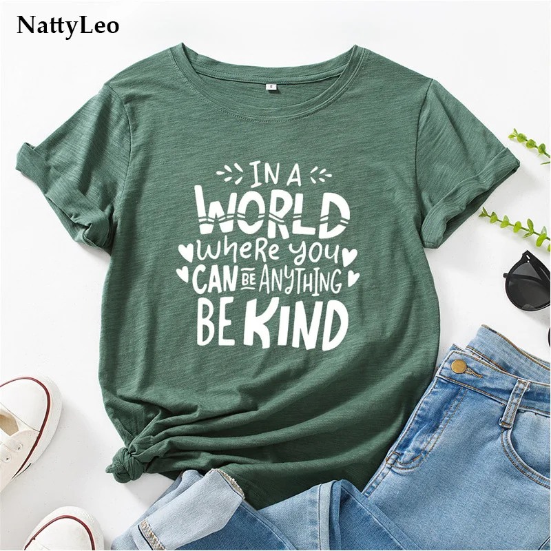 

Women TShirts High Quality Letters Kind Print T-Shirt 100%Cotton O Neck Short Sleeve Tees Summer Plus Size Women T Shirt S-5XL