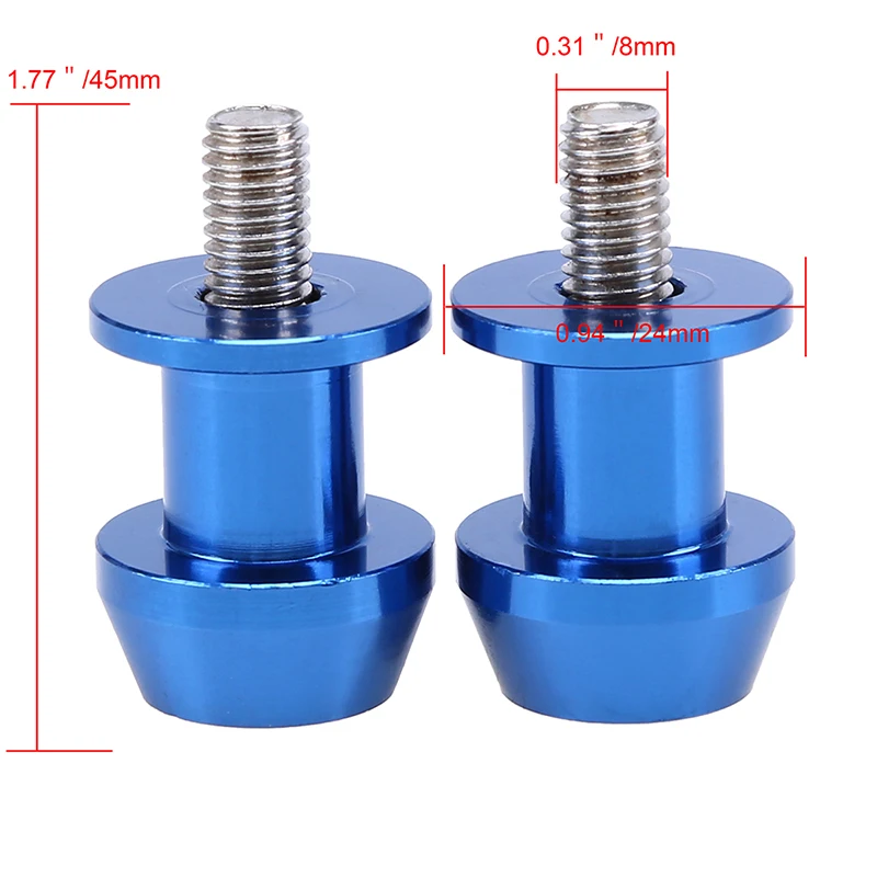 Posbay 8 мм алюминиевая подставка для мотоцикла маятник катушки слайдер винт Yamaha Harley