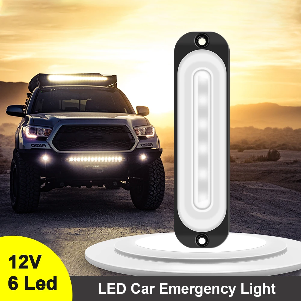 

SUHU DC 12V 6 LED Work Light Bar Floods Spot Offroad 4WD 18W Car SUV Driving Fog Lamp 12V Super Bright Bar Work Warning Lights