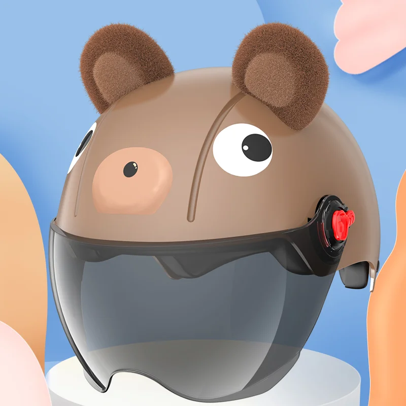 Детский шлем с электроаккумулятором и сертификатом DOT летний солнцезащитный для