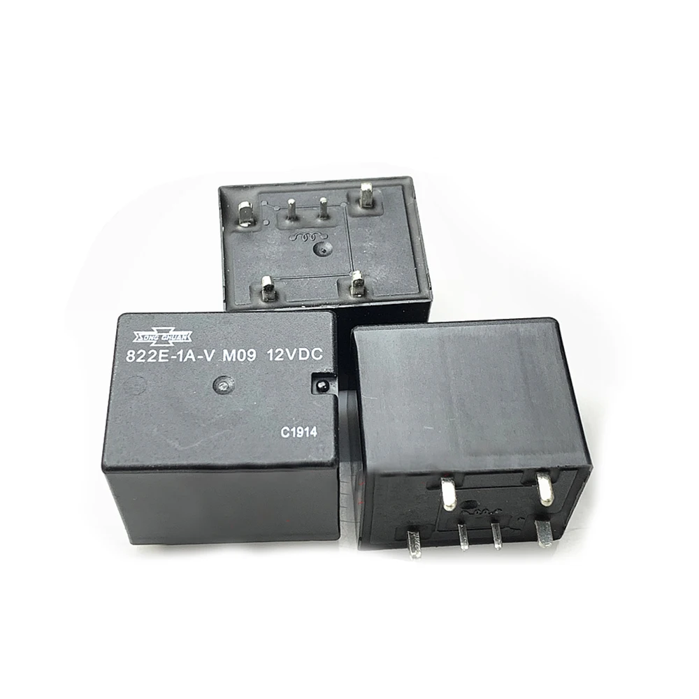 

2PCS/lot 100%New Relay 822E-1A-C 12V 822E-1A-C 24V 822E 1A C 12V 822E 1A C 24V 40A 6PIN 12V 24V Automobile relay