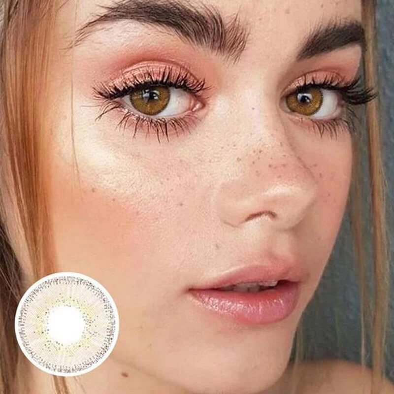 1 пара Коричневая серия Цвет ed контактные линзы косметический контакты