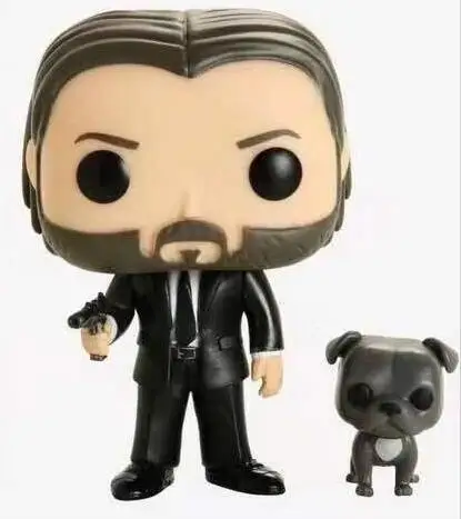 

John Wick with dog 580 Vinyl Figure Model Toys